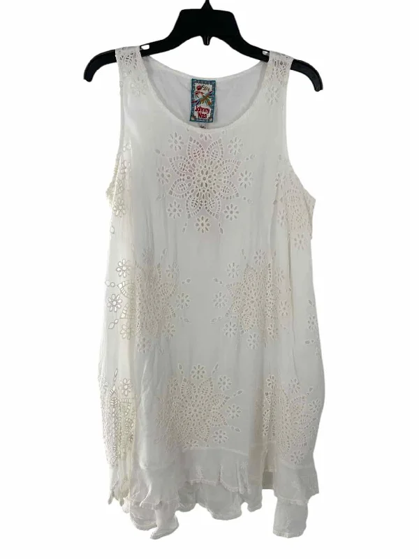 Johnny Was Size L White Dress