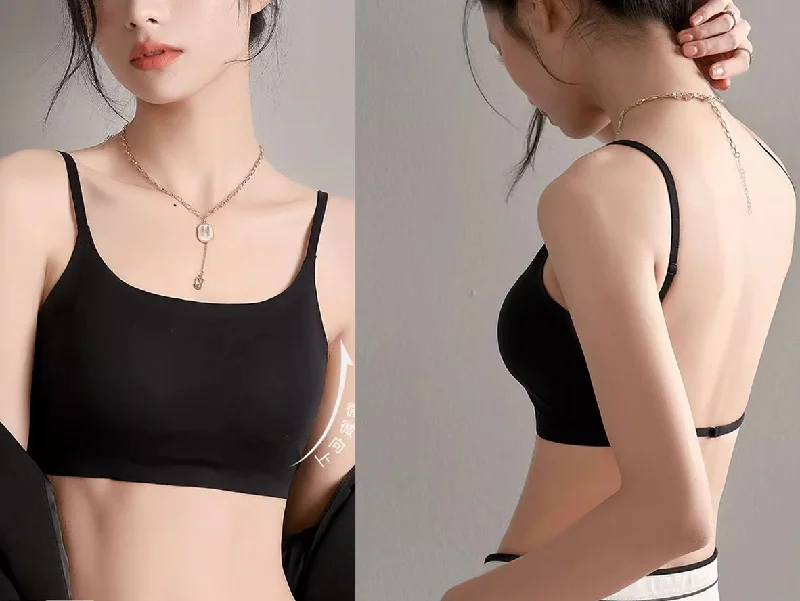 Low U-back Seamless Lifting Bra for Dress Push Up Backless Bralettes with Convertible Straps