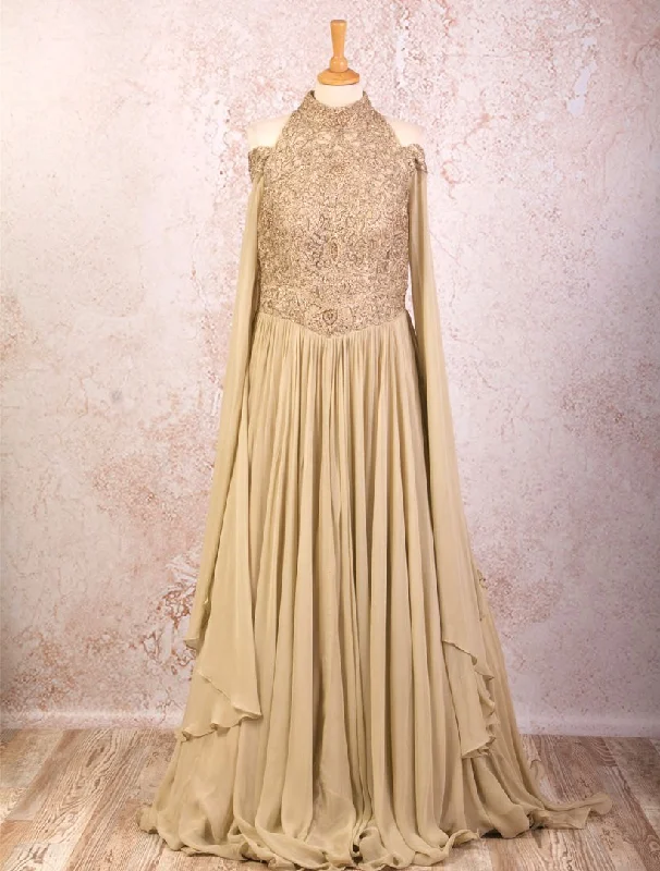 K8/1007 Net/Georgette Emb Dress