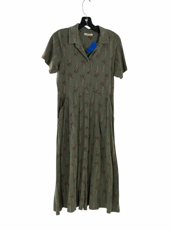 White Stuff Size L Green Red Floral Dress
