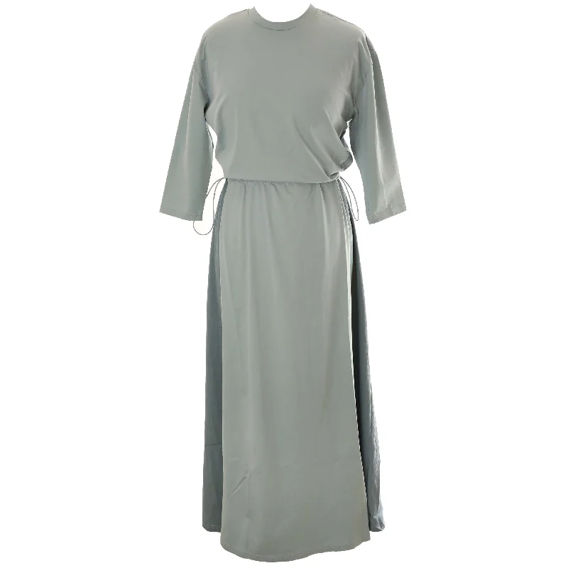 HEV Light Blue Denim Panelled Toggle Dress