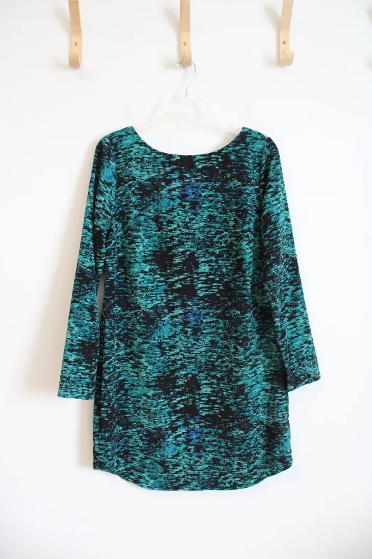 Gap Blue & Black Patterned Dress | M