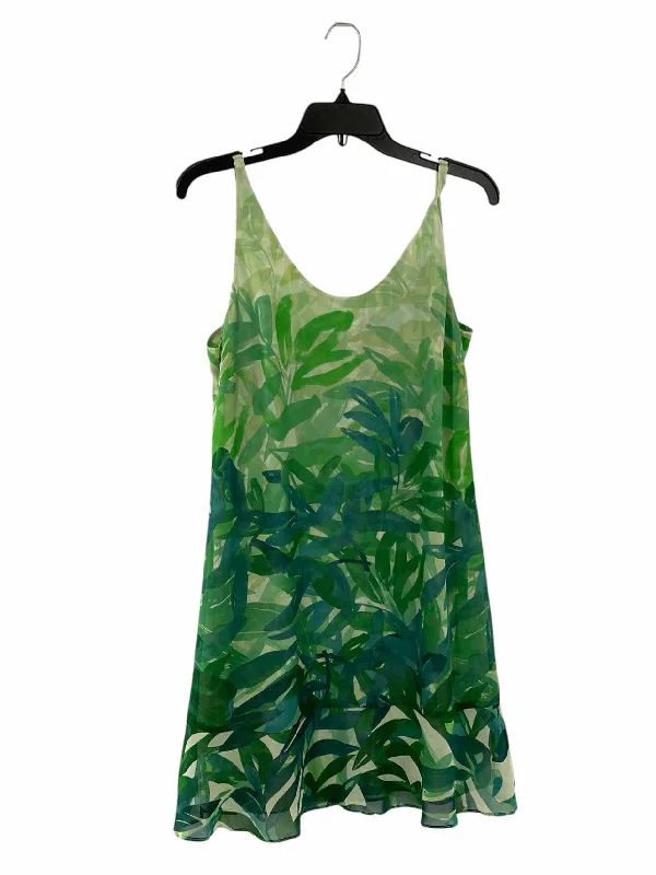 Cabi Size M Green Print Dress