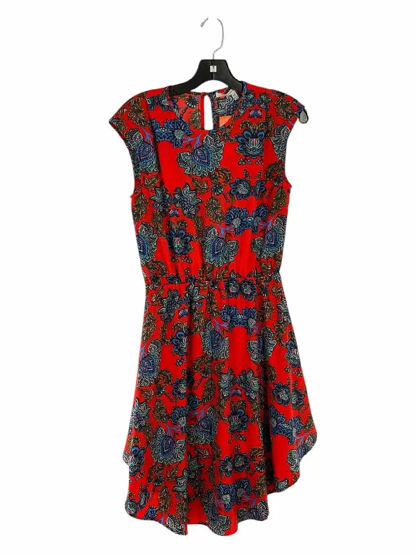 Collective Concepts Size XS Orange Multi Floral Dress