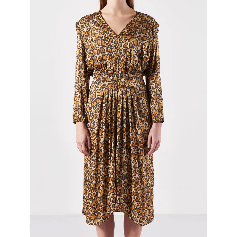 Bellerose Yellow Printed Annie Womens Dress