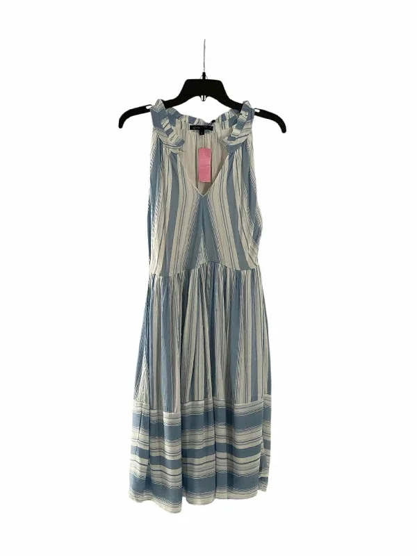 Gibson Size S White Blue Stripe Dress