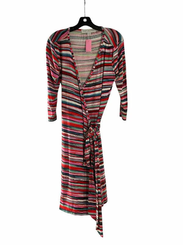 Lesley Evers Size S Multi-Color Striped Dress