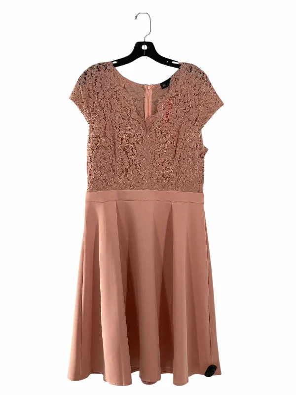 Unknown Brand Size XL Blush Pink lace detail Dress