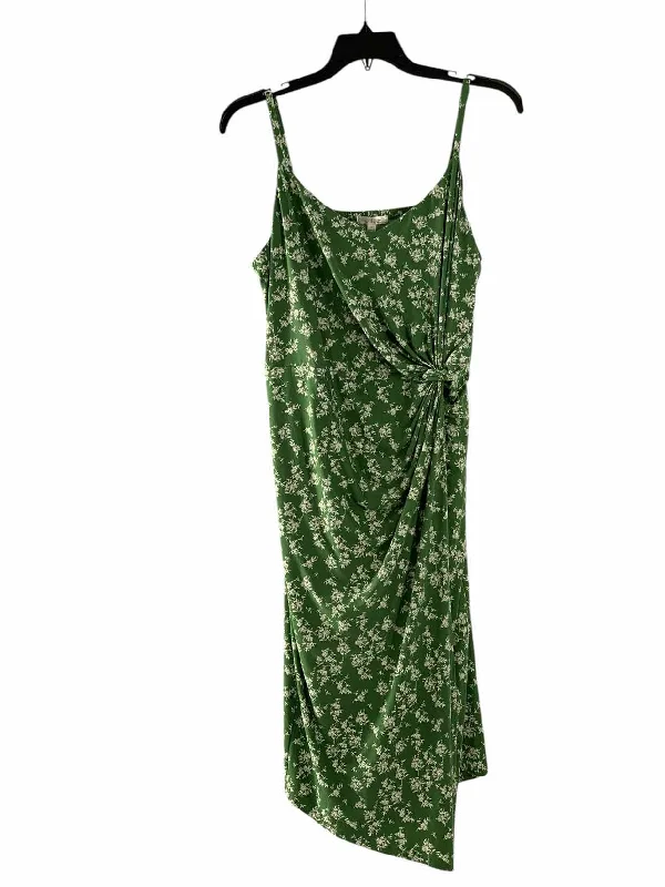 Nine Britton Size 2X Green White Print Dress
