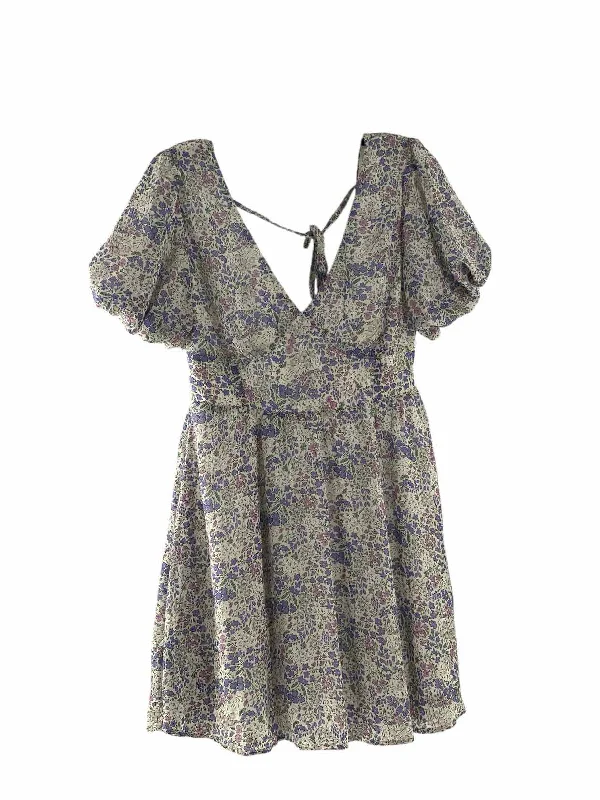 Altar'd State Size S White Lavender Floral Dress