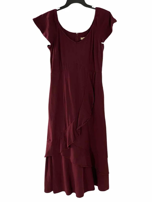 Wayward Fancies Size M Burgundy Dress