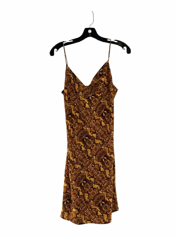 J.O.A. Size M Brown Snake skin Dress
