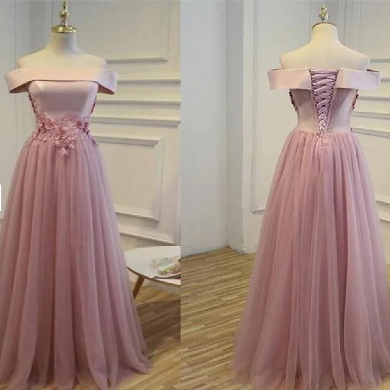 Outlet Morden Pink Long Prom Evening Dress With Lace Up Sequin Tulle Floor-length Dresses , PDY0175 Outlet Morden Pink Long Prom Evening Dress With Lace Up Sequin Tulle Floor-length Dresses , PDY0175