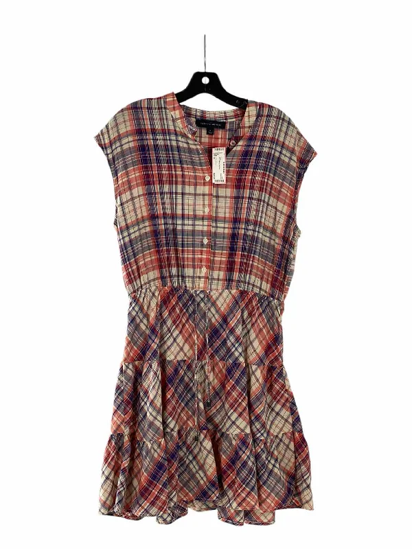 Tommy Hilfiger Size M Blue & White Red Print Dress