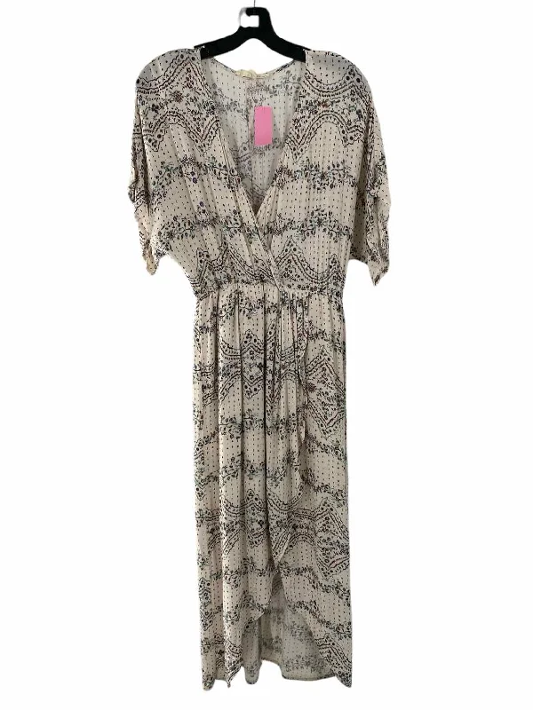 Love Stitch Size S Cream Print Dress