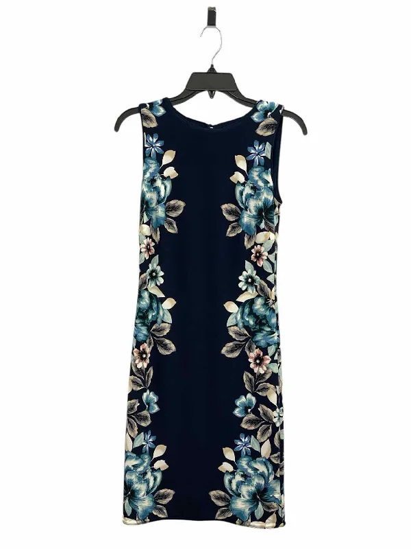 White House Black Market Size XS Blue Print NWT Dress