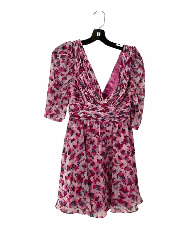 Ieena For Mac Duggal Size S Pink Floral Dress
