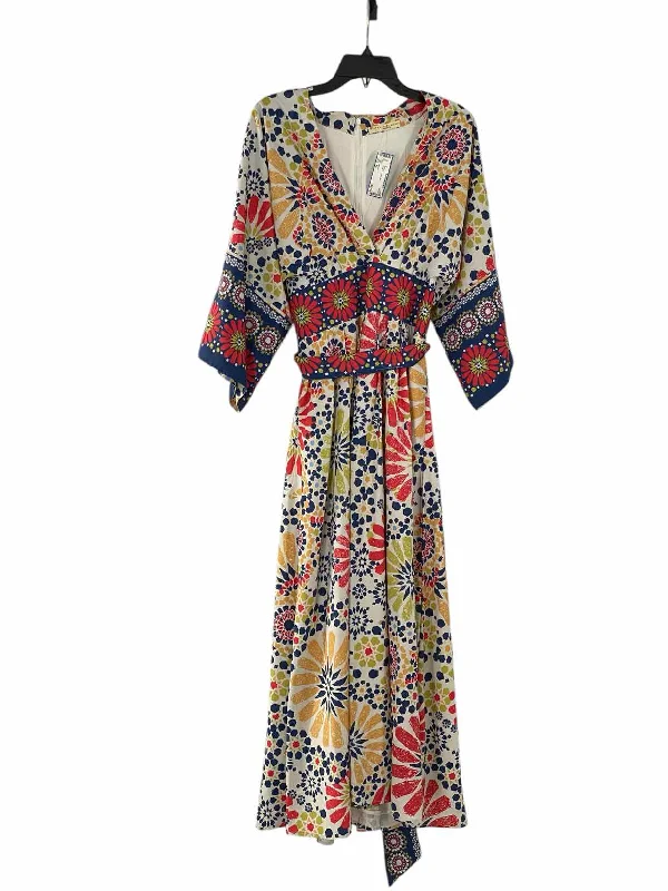 eShakti Size XL White multi color Dress