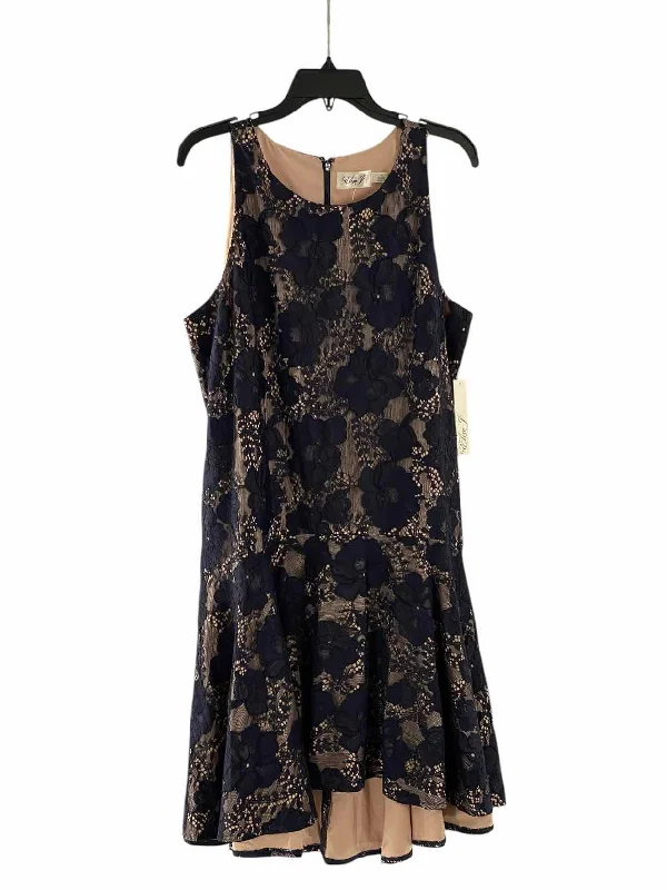 Eliza J Size 16 Dark Navy Lace Dress