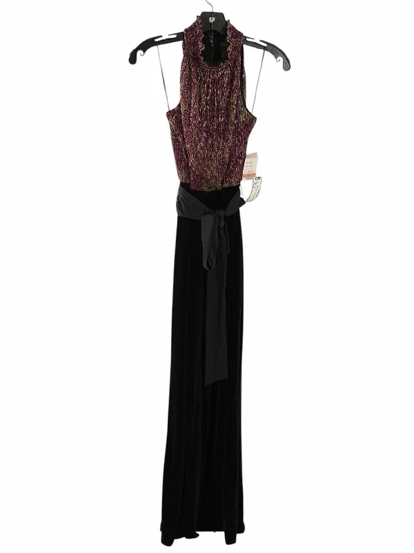 Taylor Size 2 Black Pink Sparkly Dress