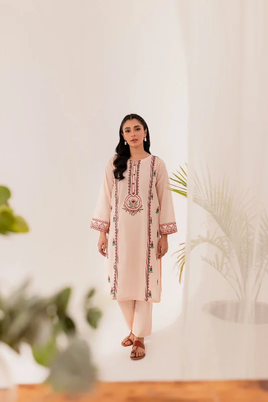2PC Embroidered Dress- EP06