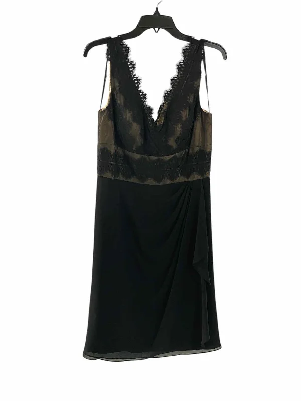 JS Collections Size 10 Black Lace Detail Dress