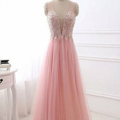 A-Line V-Neck Cap Sleeve Pink Tulle Prom Dress With Sequins,Cheap Prom Dresses, PDY0225 A-Line V-Neck Cap Sleeve Pink Tulle Prom Dress With Sequins,Cheap Prom Dresses, PDY0225