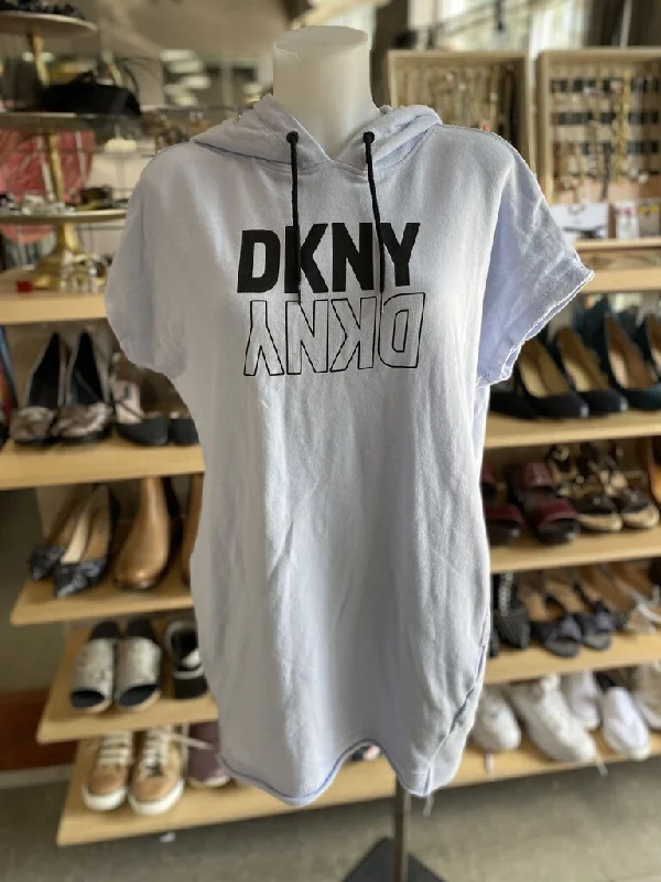 DKNY Sport tunic hoody M Hoodie with Double Zipper Versatile Adjustable