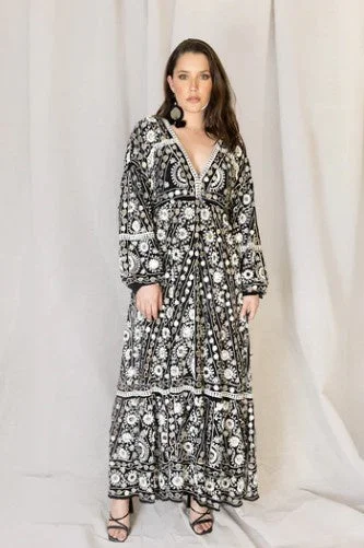Beza Beaded Maxi Dress Stylish Empire Waist Maxi Dress