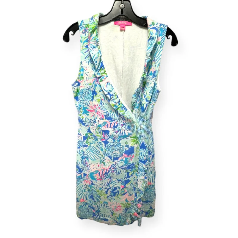 Romee Wrap Dress in Lion Around Lilly Pulitzer, Size S Comfortable V-Neck Wrap Dress