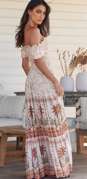 Claudette Maxi dress Comfortable Pleated Maxi Dress
