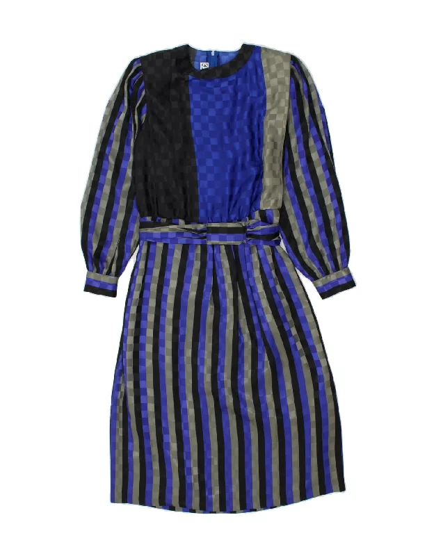 FINK MODELL Womens Maxi Dress EU 38 Medium Multicoloured Striped Polyester Classic Black Maxi Dress FINK MODELL Womens Maxi Dress EU 38 Medium Multicoloured Striped Polyester Classic Black Maxi Dress