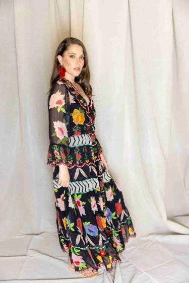 Frida Maxi dress Comfortable Ruffle Maxi Dress
