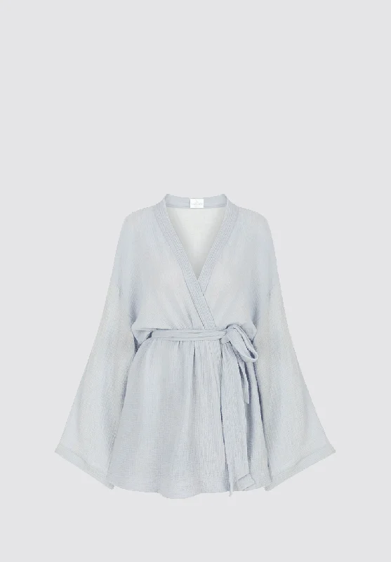 Luna Kimono Wrap Dress Trendy Cross-Front Wrap Dress