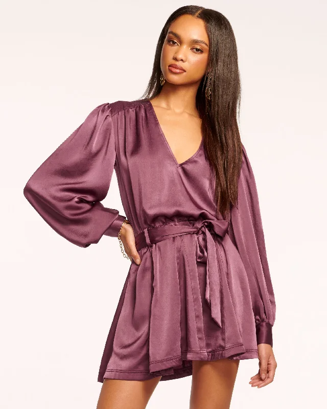 Montana Puff Sleeve Mini Dress Casual High-Waist Mini Dress