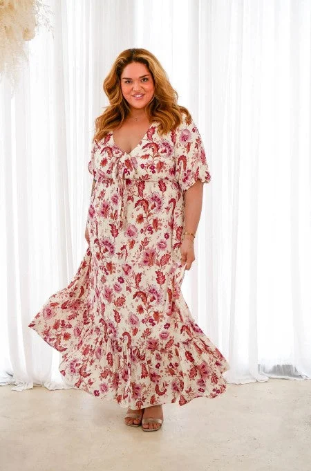 Tara Maxi dress white Fashionable Chiffon Tiered Maxi Dress