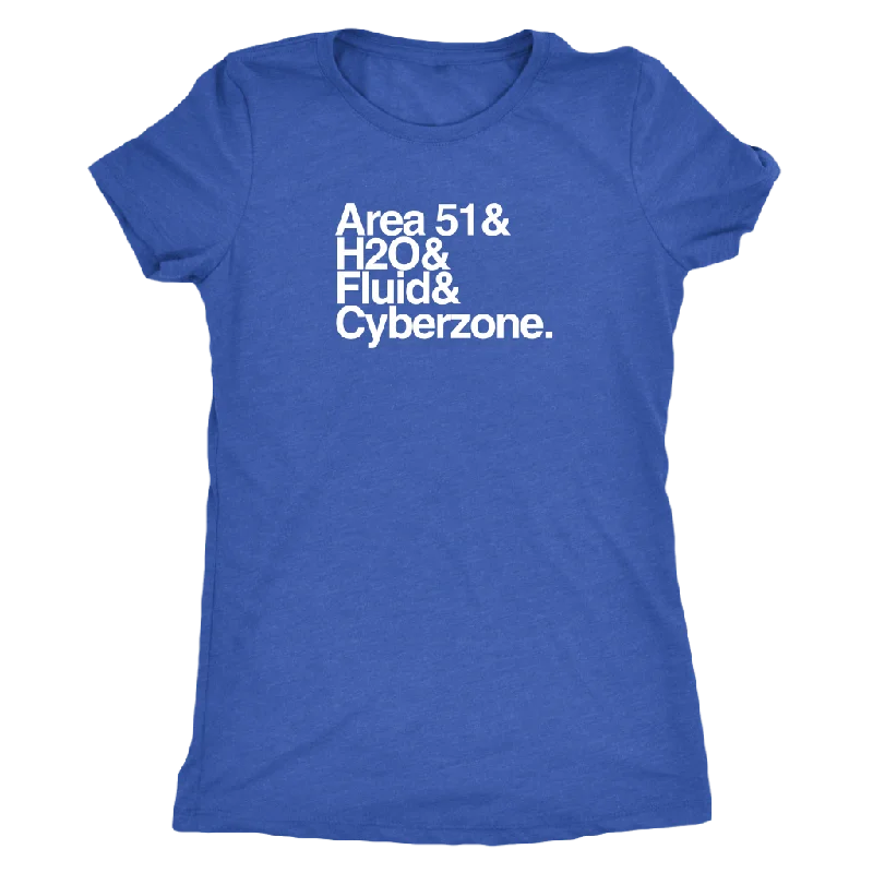 The "After Hours Scene" Women's Tri-blend Tee Ribbed T-Shirt High Neck Heavyweight