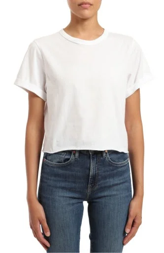Basic Cropped Tee Machine Wash Dry Clean Hand Wash