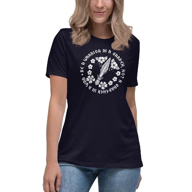 Be a Warrior in a Garden Tee Modern Contemporary Chic