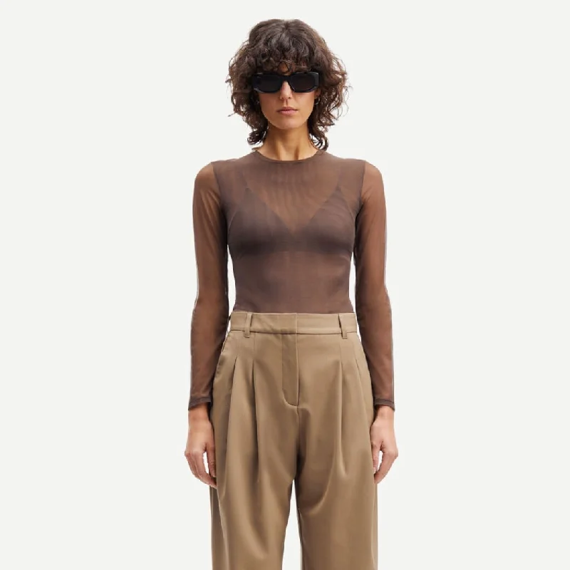 Bella Bodysuit (Major Brown) Fashionable Bodysuit for Date Night