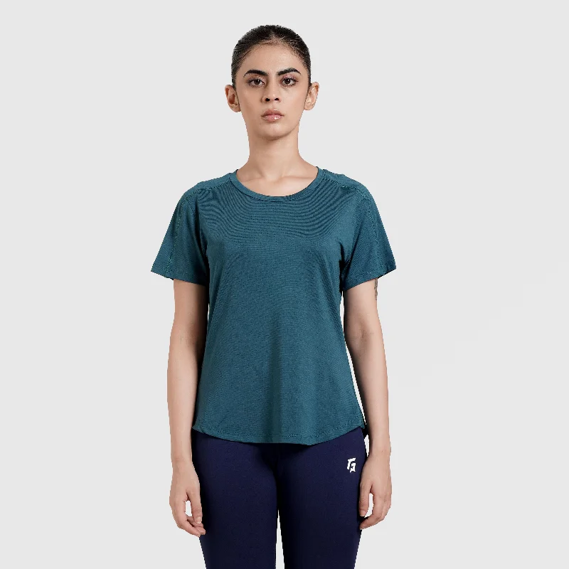 Comfort Flow Tee (Dark Teal) Anti-Pilling Machine Wash Handmade