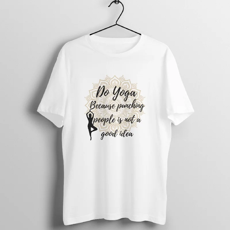 Do Yoga - Unisex T-shirt Fitted T-Shirt Seamless Stretchy