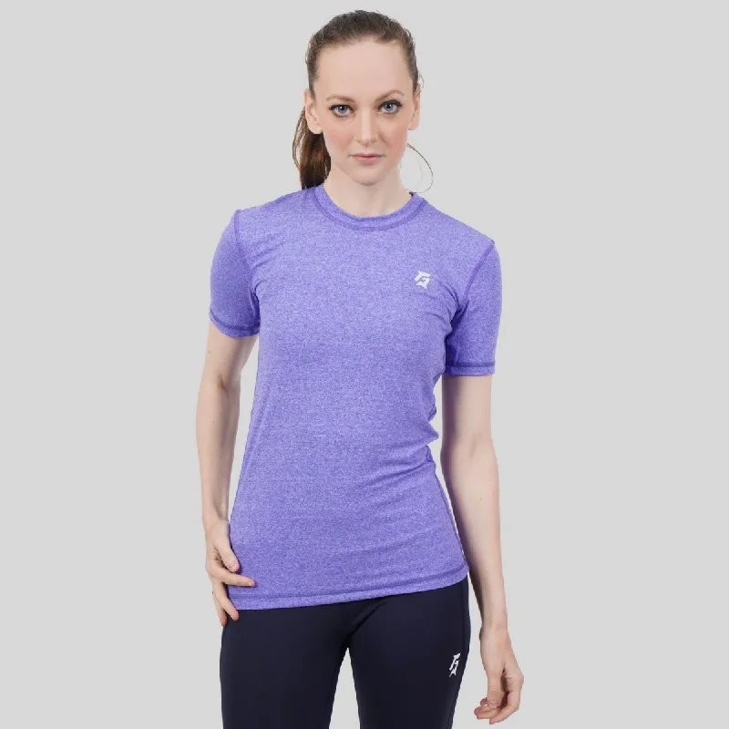 Element Tee (Purple) Fleece Nylon Spandex