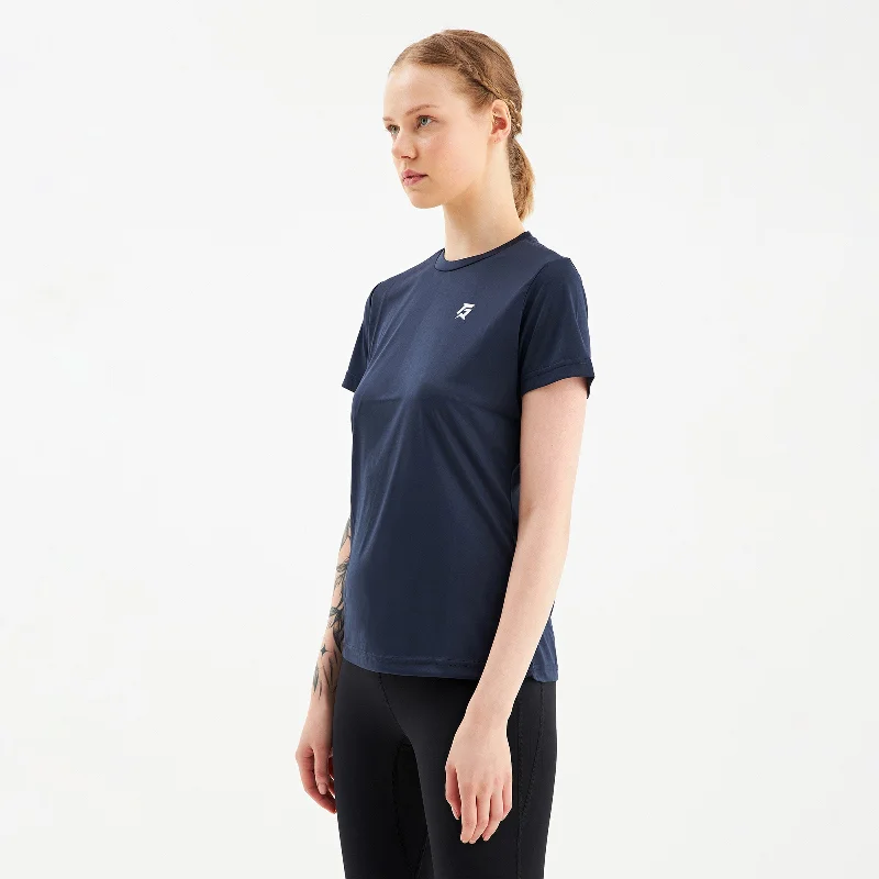 GA Fine Tee (Navy) Asymmetrical Pockets Print