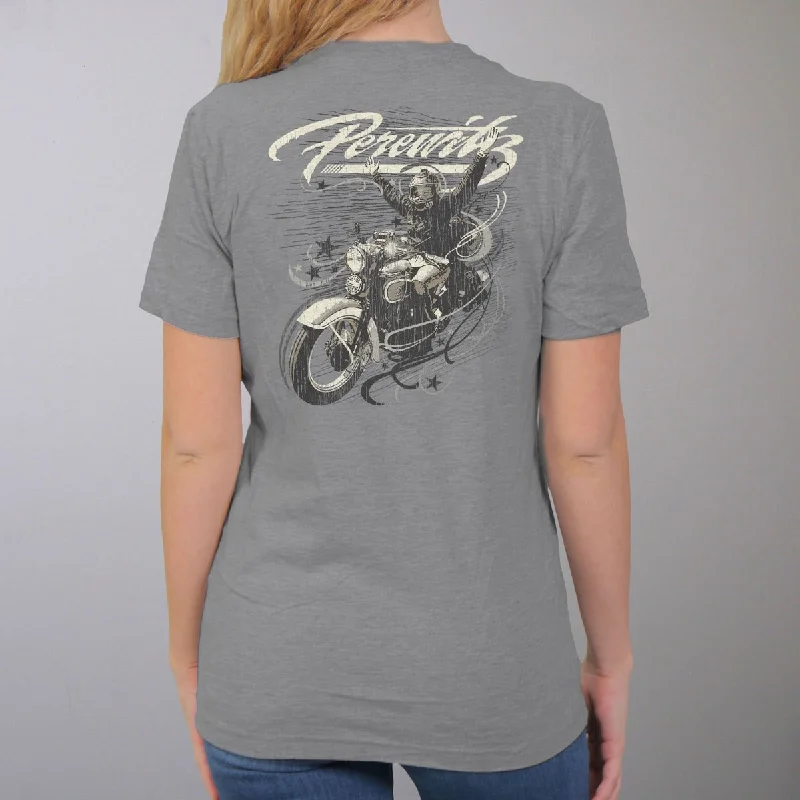 Hot Leathers Women's Official Perewitz Arms Up T-Shirt Houndstooth Herringbone Solid