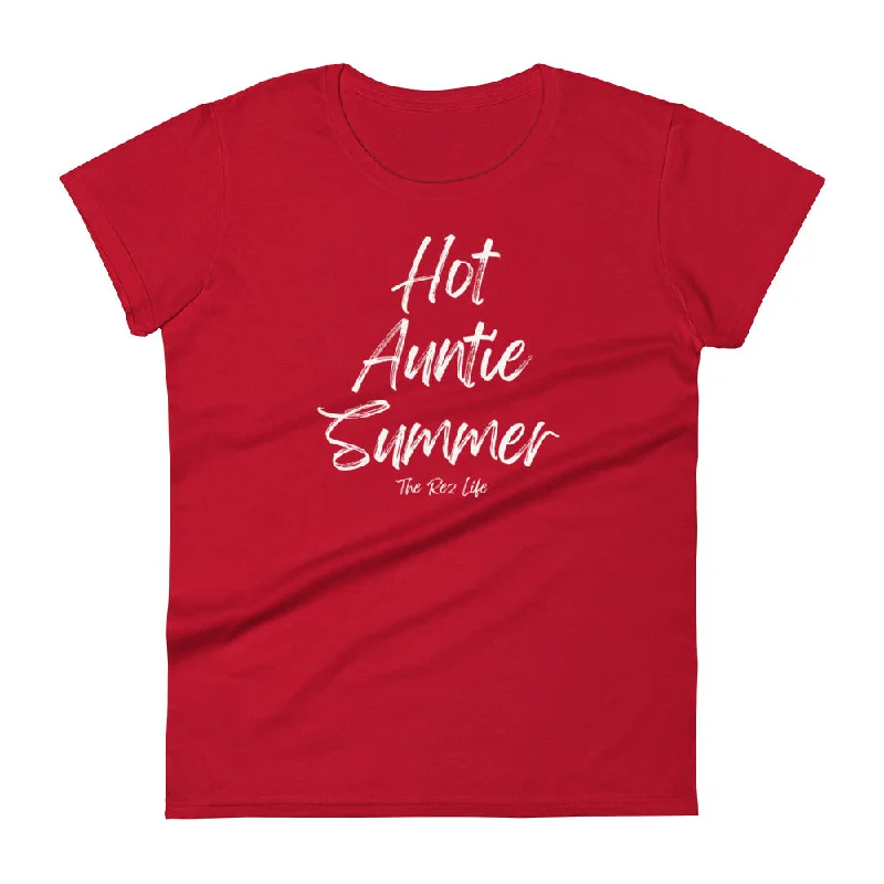 It's My Season - Hot Auntie Summer - Women's Tee Satin Blend Silk Blend Wool Blend