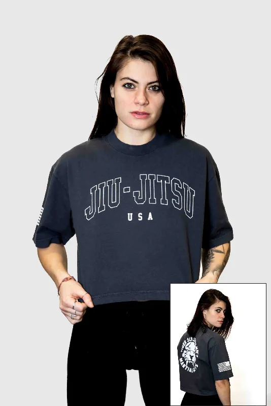 Jits USA Women's Tee - Tiger Schulmann's Terry Blend Velvet Blend Canvas Blend