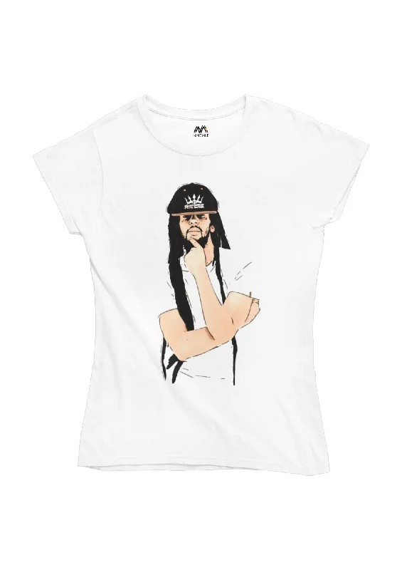 Julian Marley 'Rude Boy' T-Shirt Chenille Blend Fleece Blend Nylon Blend