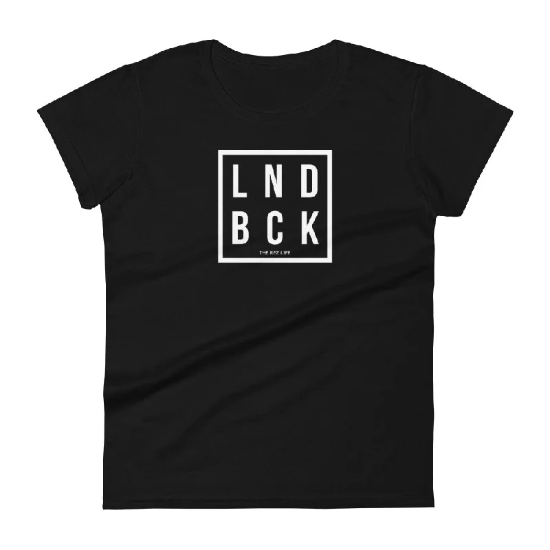 Just Out Here Tryna Get Our LND BCK Women's Tee Terry Blend Velvet Blend Canvas Blend