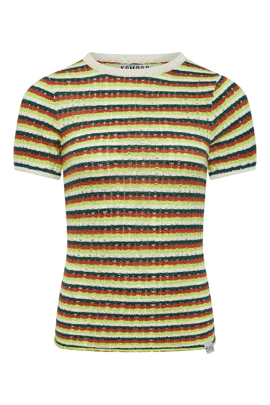 Penelope Cotton T-Shirt Lime Green Elegant Classic Vintage